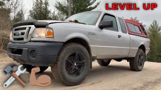 Ford Ranger AddALeaf Spring Lift Kit Part 2 Budget 4x4 OffRoad Project Power Ranger [upl. by Winonah255]