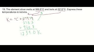 19  Converting Celsius to Kelvin [upl. by Stockton]