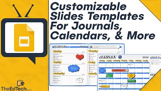 Free Customizable Slides Templates From Google For Teachers amp Students  Journals Calendars amp More [upl. by Kellyann976]