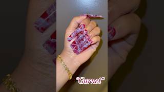 🚨NEW SET🚨 “Garnet” pressonnails pressons finegehglam naildesigns gelnailart naildesigns [upl. by Coheman]