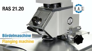 Bördelmaschine RAS 2120  RAS 2120 Flanging machine [upl. by Sterling]