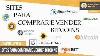 SITES PARA COMPRAR E VENDER BITCOINS [upl. by Eikkin]