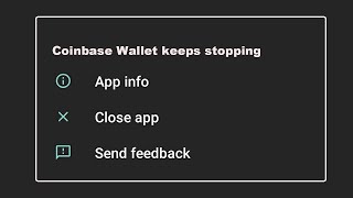 How To Fix Coinbase Wallet App Keeps Stopping Error in Android system [upl. by Garett]