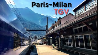 PARIS to MILAN by train Spectacular TGV through the Alps [upl. by Moreville]