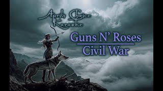 Guns N Roses  Civil War  Karaoke Instrumental with Lyrics  Aprils Choice Karaoke [upl. by Nuawd]