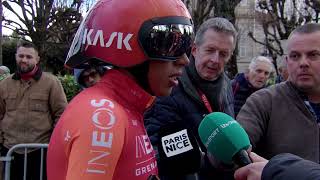 Egan Bernal  Entrevista en la llegada  Etapa 3  ParisNice 2024 [upl. by Auop]