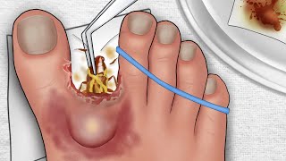 ASMR Animation Remove the cockroach from the toe gap [upl. by Nov]