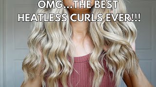 The Best Heatless Curls  Heatless Waves Octocurl Tutorial for Overnight Curls that Beat Robe Curls [upl. by Luebke]