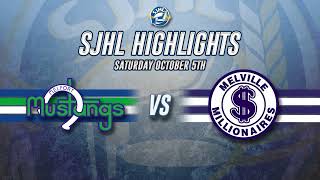 HIGHLIGHTS Melfort Mustangs at Melville Millionaires  Oct 5 2024 [upl. by Sullecram44]