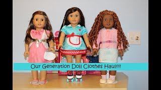 Our Generation Doll Clothes Haul for my American Girl Doll [upl. by Caryn]