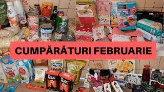 CUMPĂRĂTURI LUNARE  februarie 2018  Kaufland Penny Lidl Profi DM Zanfir Helen Farm [upl. by Assert]