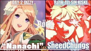 GGST➤ DAY 2 DIZZY  ディズィー  quotNanachiquot  vs Rank 1st SIN  シン  SneedChungs  Guilty Gear Strive [upl. by Toinette]