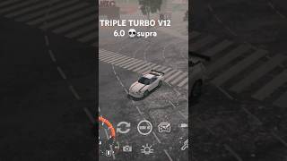 TRIPLE TURBO V12 60 supra music supra car shorts [upl. by Ahsirtap294]