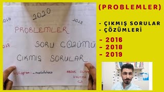 KPSS 2021 PROBLEMLER ÇIKMIŞ SORU VE ÇÖZÜMLERİ 20162018 VE 2019 problemler çıkmış sorular çözümler [upl. by Brandi]