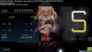 osu MYTH amp ROID  ParadisusParadoxum TAEYANGS RETURN BY DEATH FC 332pp [upl. by Atteynod]