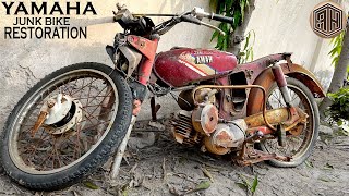 Vintage Rusted Motorcycle Full RESTORATION [upl. by Adnirim]