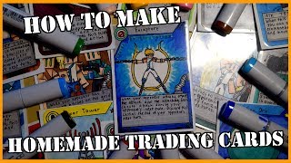 How to Make Homemade Trading Cards [upl. by Atelahs409]