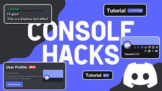 Top 8 BEST Discord FUN Console Hacks 2021 [upl. by Beverly716]