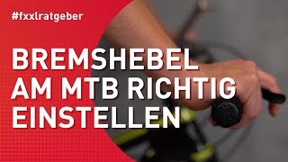 Bremshebel am Mountainbike richtig einstellen [upl. by Lisk973]