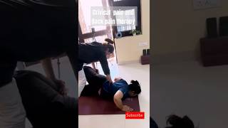 Cervical pain exercise cervicalpain ytshorts backpainrelief trending [upl. by Yuht]