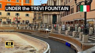 Underground Trevi Fountain Hidden Gems  Rome Walking Tour 4K [upl. by Tarr]