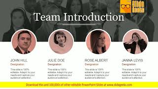 Team Introduction Ppt Powerpoint Presentation Pictures Slide [upl. by Ferri]