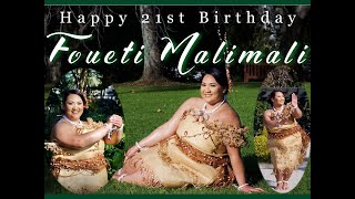 Foueti Malimali Jrs 21st Tauolunga Song by Teine Latu [upl. by Enihpled308]