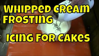 How to Make Whipped Cream FROSTING Icing Real Time  Chox Decorates 18 [upl. by Kurzawa]