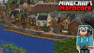 Transforming my Minecraft City Harbor in Hardcore 121 Survival [upl. by Tito515]