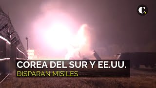 Corea del Sur y Estados Unidos disparan misiles en respuesta al ensayo norcoreano  El Colombiano [upl. by Lhary]