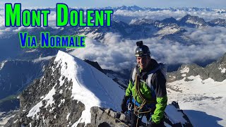 Mont Dolent 3823 m val Ferret  Via Normale  GoPro Video [upl. by Nwahsar]