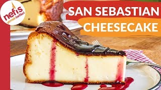 SON ZAMANLARIN MEŞHUR TATLISI 🤩San Sebastian Cheesecake Tarifi [upl. by Qerat]