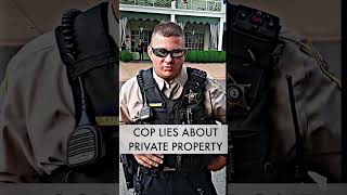 Cop Lies to Trespass Citizen Gets Owned [upl. by Amsaj]