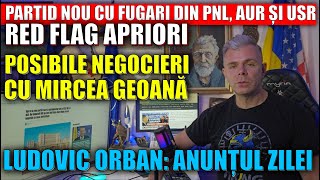 Partid nou cu fugari din USR PNL amp AUR Posibile negocieri cu Geoană Ludovic Orban Anunțul zilei [upl. by Acim]