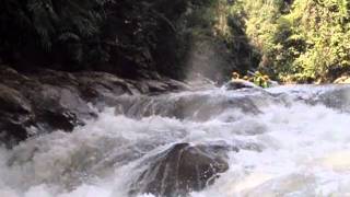 DoubleDecker Rapids at Kampar River Gopeng Perak Malaysia [upl. by Pimbley407]