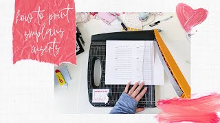 how to print digital planner inserts [upl. by Lebasiram745]