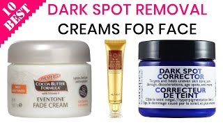 10 Best Dark Spot Removal Creams for Face  top cream to lighten sun spots tan hyperpigmentation [upl. by Nashner]