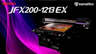 JFX2001213 EX  Midsize UVLED Flatbed Inkjet Printer  Samafitro Surabaya [upl. by Rozek157]