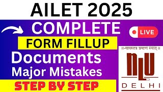 AILET 2025 Application Form  AILET Registration 2025  How To Fill AILET 2025 Application Form [upl. by Stenger150]