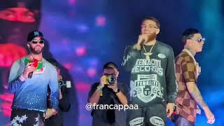 ANUEL AA CANTA PACTO REMIX JUNTO A LUAR LA L Y HADES 66 EN  Vibra Urbana 2024 Miami [upl. by Cottle]