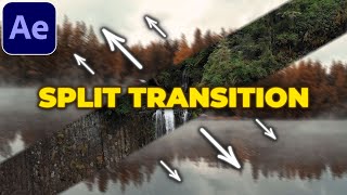 Split Slice Transition Tutorial in After Effects  Split Screen Transition [upl. by Brockie749]