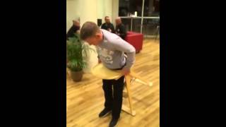 Man gets stuck in babies high chair [upl. by Mcmath]