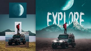 The Making of PhotoManipulation Explore  Photoshop Compositing Tutorial [upl. by Esinev]