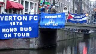 Everton fans in Amsterdam [upl. by Hadrian]