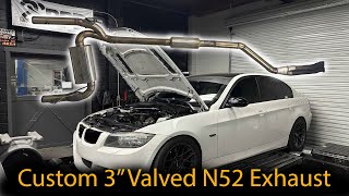 Custom N52 3quot Valved Exhaust Rundown [upl. by Nino561]