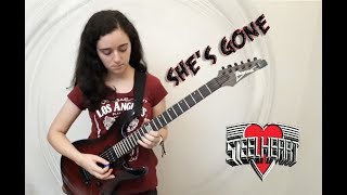 Shes gone by Steelheart Intro and main solo cover [upl. by Siryt131]