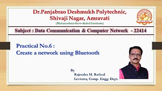 DCCPRACTICAL6  Create a network using Bluetooth [upl. by Nettle]