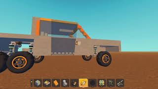 My First Video In Scrap Mechanic Featuring Double Wishbone Suspension [upl. by Osnohpla]