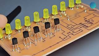 How to Make Sliding LED Signal Circuit for Cars and Bicycles  NE555 [upl. by Mcwilliams991]