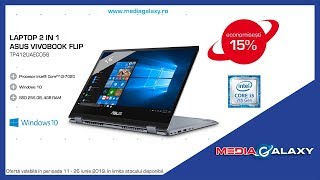 Laptop 2 in 1 ASUS VivoBook Flip TP412UAEC056T  MediaGalaxyro [upl. by Hamian90]